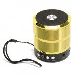 Wholesale Metallic Design Portable Wireless Bluetooth Speaker 888 (Gold)